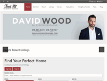 Tablet Screenshot of davidwoodhomes.com